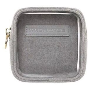 NWT Stoney Clover Lane Mini Pouch Clear Front in Heathered Gray